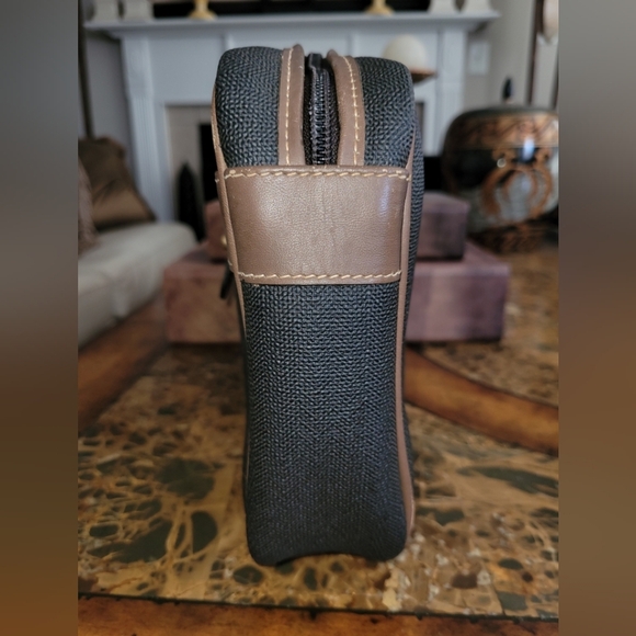 Dunhill Men's Black and Brown Leather Trim Bag - Picture 3 of 8